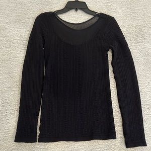 Free people black tight top